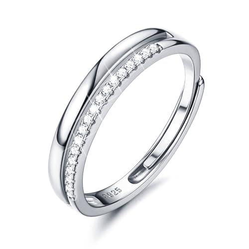 Bague Argent 925 Reglable Femme Anniversaire Cadeau  
Bague Reglable Argent 925 Filles Promesse Mariage  
Bague Filles A — Gris Argent