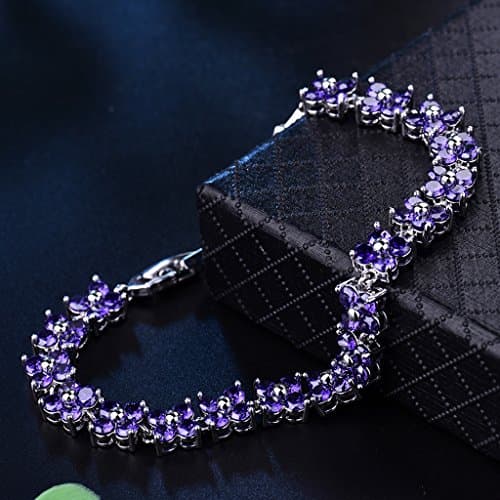 Bracelet Cristal Elément Carré Simple Plaqué Or Zircon Cubique pour Femme GULICX