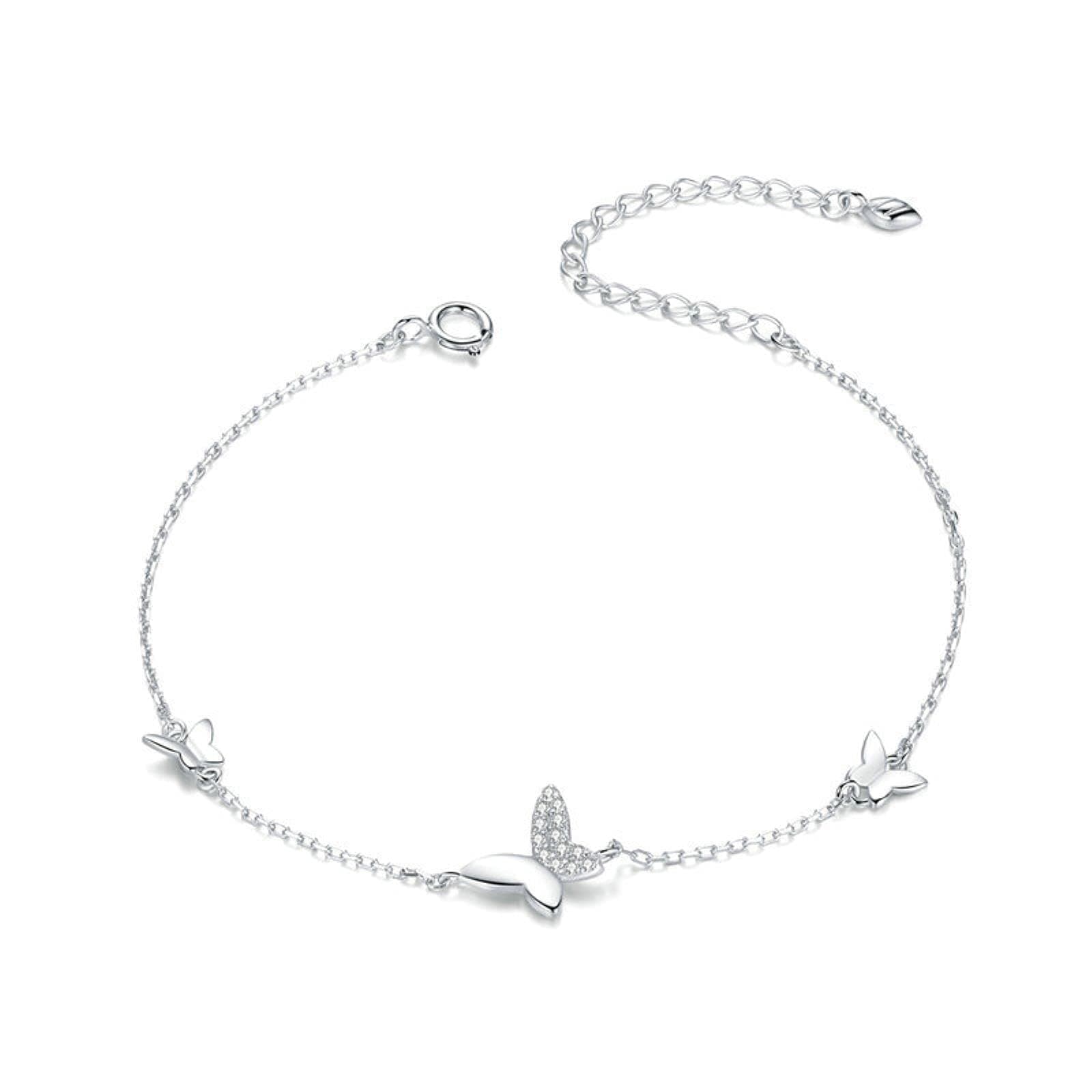 LOKILOKI Bracelet Argent Sterling 925 Homard Fermoir pour Femmes Populaire Cadeau Bijoux OOTD