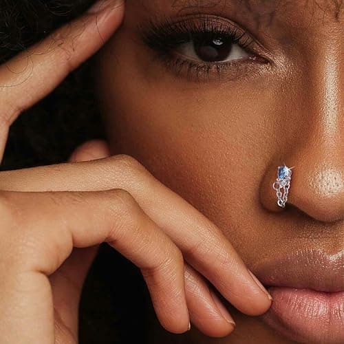 Milacolato Anneaux de Nez Hypoallergénique pour Femmes Vis de Goujon de Nez en Acier Inoxydable avec Zircone Cubique 20P