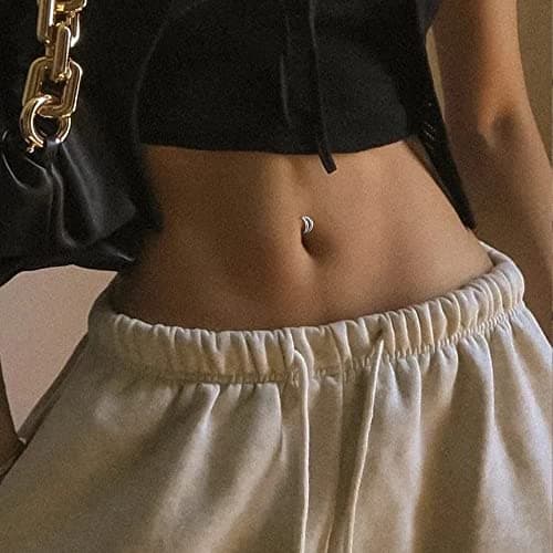 Adramata Piercings 3 Pièces Acier Chirurgical pour Femme Grossesse et Bijoux d'Oreille