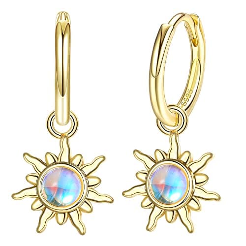 Adramata Boucles d'Oreilles en Pierre de Lune Argent Sterling 925 pour Femme Soleil Fantaisie
Adramata Boucles d'Oreille — Or