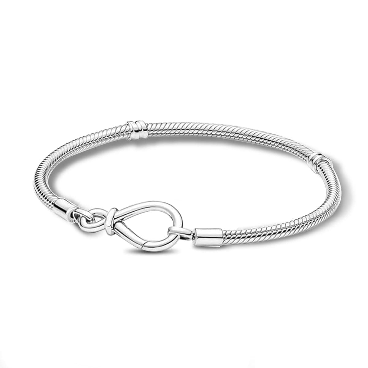 ChenYuTe 925 bracelet serpent argent sterling femme, cadeau élégant bijoux fête des mères Saint-Valentin, anniversaire N