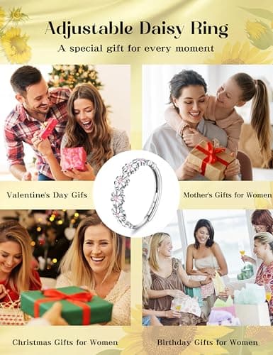 Milacolato Bague Argent 925 Femme Statement Ajustable Jaune/Rose Zircon Cubique Bague Fine pour Femme Fille reopened cla