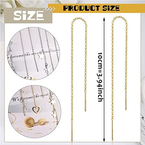 Adramata Boucles d'Oreilles en Acier Inoxydable pour Femmes Goutte Gland Usine Direct US