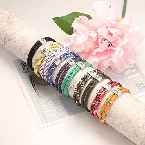 Bracelets nautiques Adramata pour Homme et Femme - Faits à la Main en Corde Marine - Arbre de Vie Colorés et Réglables
