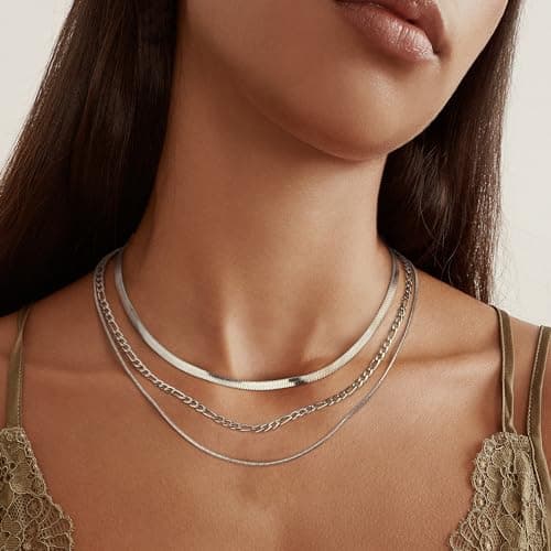 Adramata 3 Pieces Colliers Réglables Or Argent Femme Boho Colliers Perle Usine Recycled Standard 100