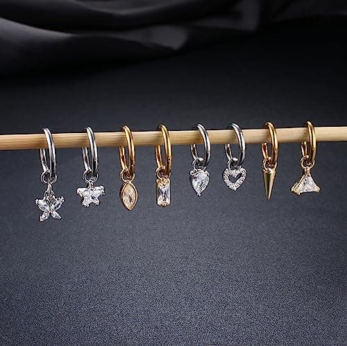Adramata Piercing Nombril Acier Chirurgical pour Femme Grossesse Anneaux Recycled Claim 14G 100% Écologique
