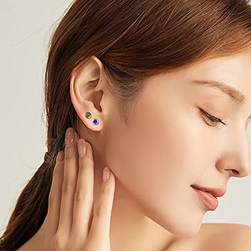 Boucles d'Oreilles Adramata Strass Acrylique Clair Piercing Retenue 14 Paires