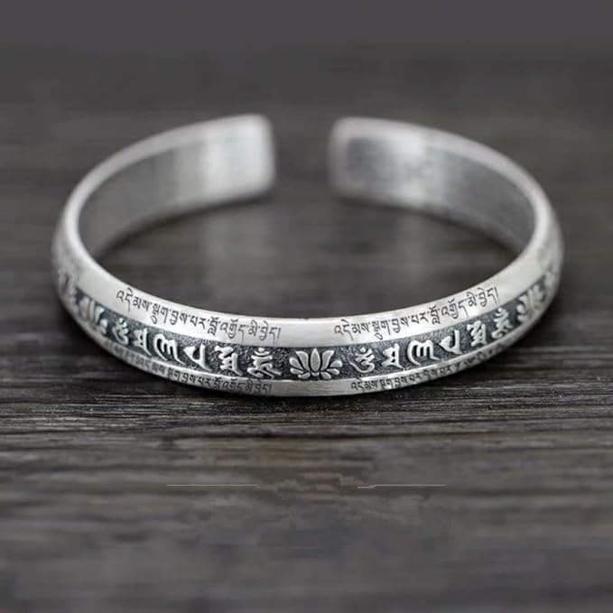 Bracelet Plaqué Argent CYSJ pour Femmes Nouveauté Zen Bouddha Mantra Lotus Meilleur Cadeau Anniversaire De Noël

Bracele