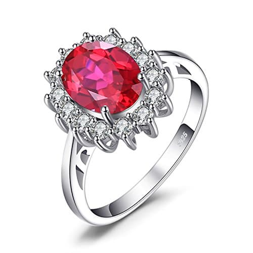 JewelryPalace Diana Princesse Améthyste Péridot Grenat Citrine Topaze Bague Argent 925 Or Jaune Or Rose Vintage Parure d — 9-1 Rouge Rubis Bague Argent