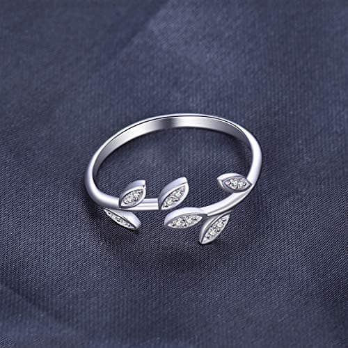 JewelryPalace Bague Ouverte Réglable Zircone Cubique Femme argent 925 Plaqué Or Jaune et Rose, Bienséance Mariage Bagues