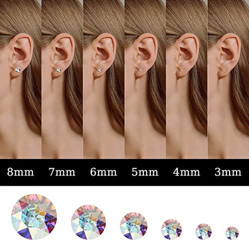 Adramata 12 paires boucles d'oreilles pour femme transparentes en plastique tragus helix cartilage piercing boucles d'or