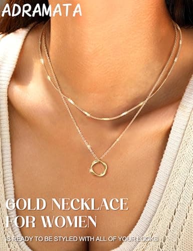 Collier or 14K plaqué femme régulable croix fantaisie empielable bijoux femme cadeau