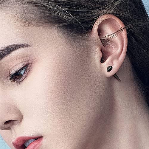 Adramata Expander Kit d'Oreille pour Femme et Homme Recycled | 80Pièces 14G-00G | Cônes et Bouchons en Silicone | Pierci