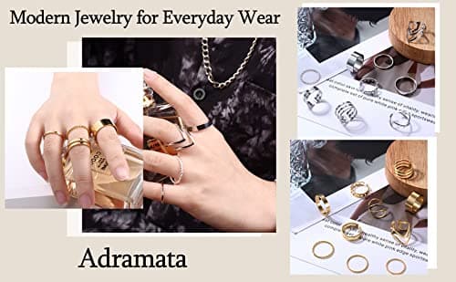 Bague femme en acier inoxydable régulière et empilable Adramata