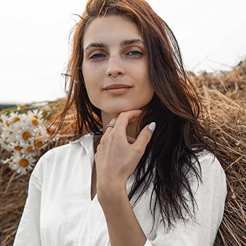 Adramata Septum Piercings 16G 8MM Bijoux, Hommes et Femmespour Accessoires Piercings, Écrous et Boucles d'OreillesRARÉFI