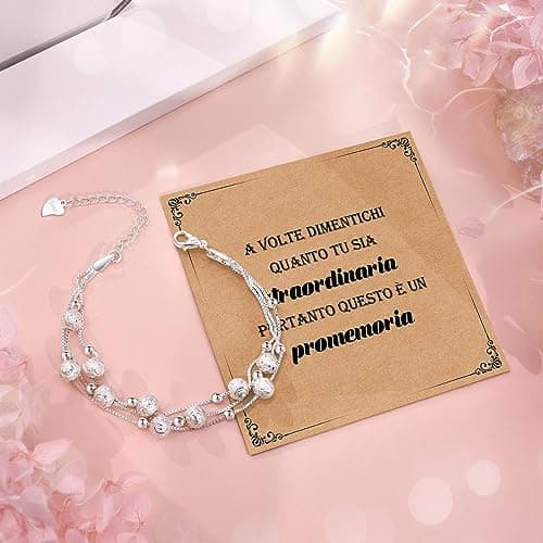 CheersLife bracelet femme pour sœur fille cadeau designer italien