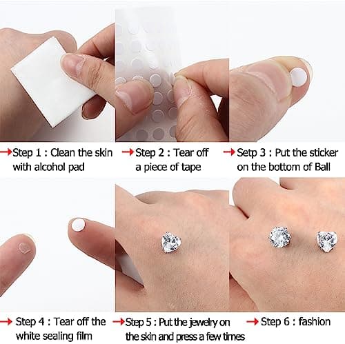Adramata Faux Piercings de Nez et Goujons pour Lèvre et Sourcil Recyclés | Bijoux Standard 100%