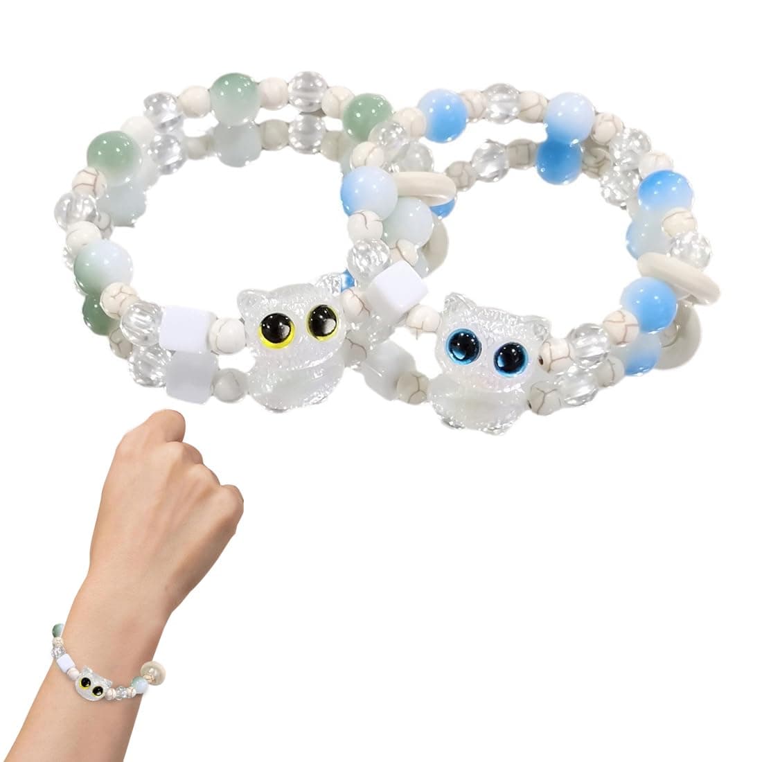 Bracelet Pierre Naturelle Femme Bohème Acier Inoxydable Cristal Cadeau Femme