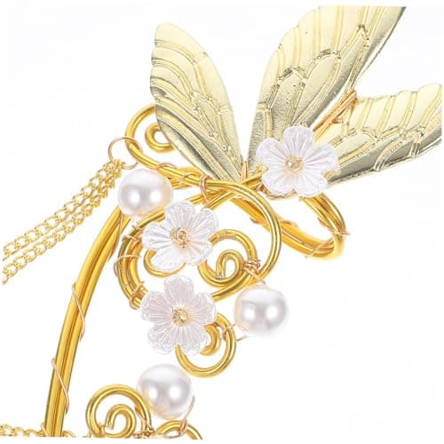 COLLBATH Boucles Oreilles Pendantes Femmes 2 Pièces Clips sans Perçage Cadeau Original pour Fêtes et Mariages Décorative