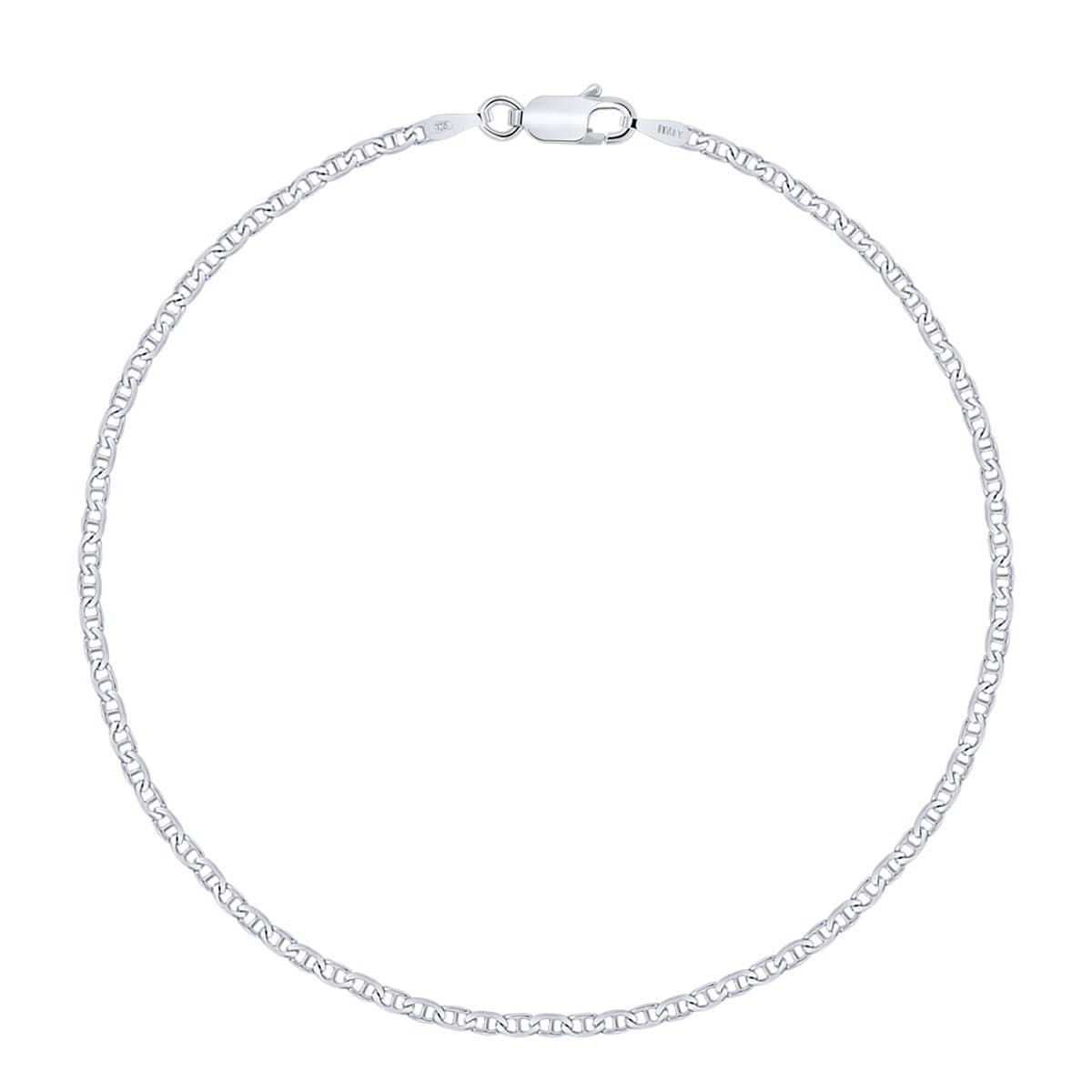 Bracelet en argent 925 rhodié marine Planetys |3 mm femme bijouterie