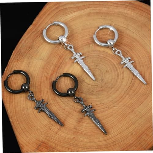 CALLARON Pendentif d'Oreille Boucle d'Oreille Homme - Personnalité & Couple - 8 Pièces - Flèche Bruyante