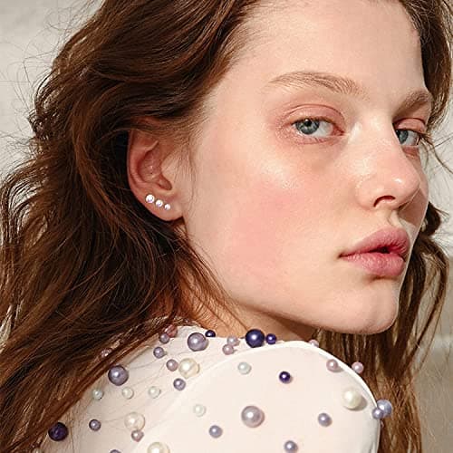 Adramata 12 paires boucles d'oreilles pour femme transparentes en plastique tragus helix cartilage piercing boucles d'or