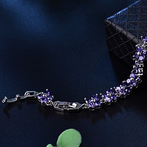 Bracelet Cristal Elément Carré Simple Plaqué Or Zircon Cubique pour Femme GULICX