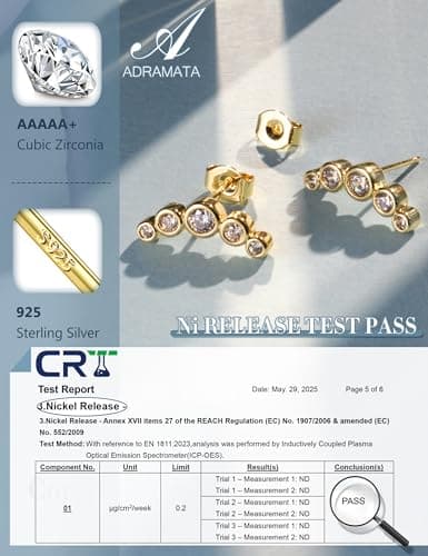 Adramata Boucle d'Oreille Argent 925 Femme Hypoallergène Pierreuses Piercings Oreille Tragus Helix Cartilage Femmes Bouc