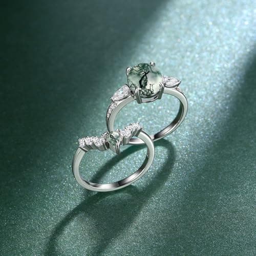 Bagues empilables 925 argent Sterling pour femmes cabochon Agate Cehuzeli bijoux cadeau femmes scène cocktail soirées LE