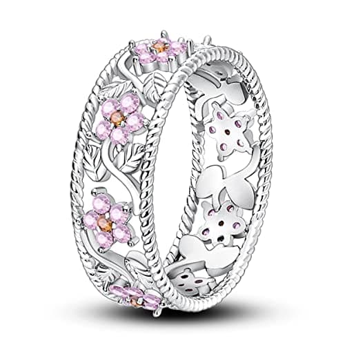 NARMO 925 argent sterling bijou lunaire étoile anneau mauvais oeil coloré zircone cubique femme vintage déclaration tail — Crabapple Flower
