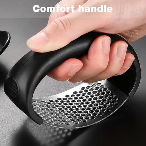 Presse-ail inoxydable nouveau style pour cuisine, ustensile manuel portable des ménagers, écraser l'ail facilement (2 pi