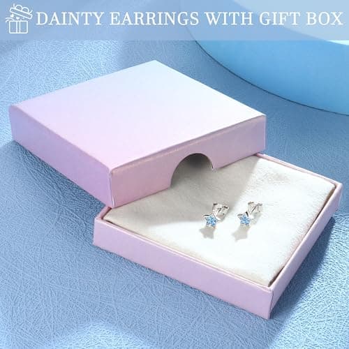 Adramata Boucles d'Oreilles Argent 925 Hypoallergéniques Fille Femme 100% Recyclé