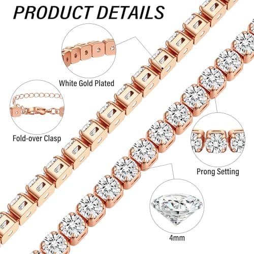 Bracelet Adramata Femme Brillant Tennis Chaîne Réglable 3/4/5MM Argent Or Recyclé Standard 100