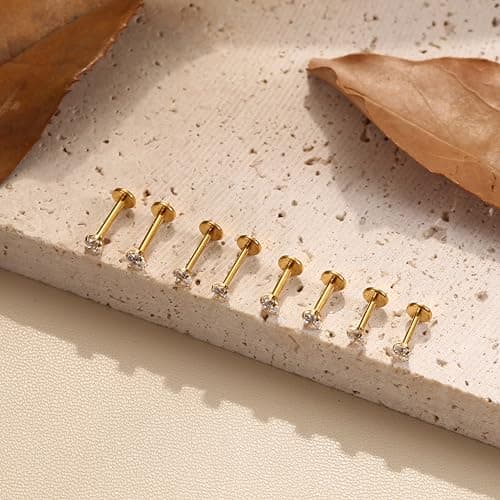 Adramata Piercing Labret Français 100 Argent Recyclé Prague Monstrueuse Etreinte Petite Lèvre Miner.attachement FileName