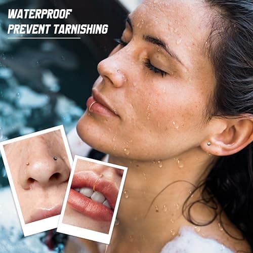 Chriscoco Piercing Nez Bijoux 36Pcs 18G 20G Acier Chirurgical Opale CZ Anneau Nez pour Femmes Hommes Disponibles