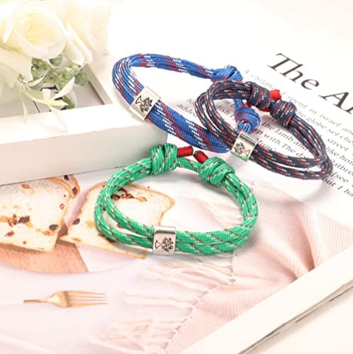 Bracelets nautiques Adramata pour Homme et Femme - Faits à la Main en Corde Marine - Arbre de Vie Colorés et Réglables