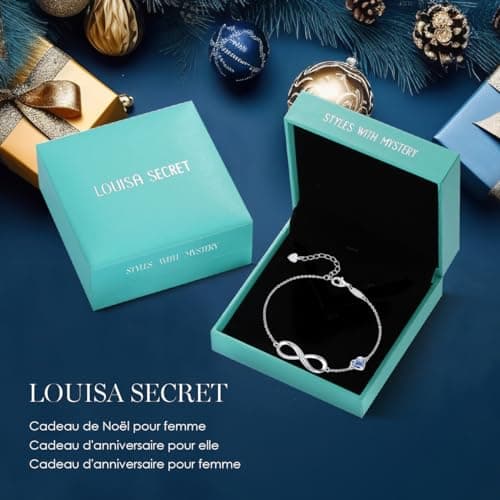 Bracelet LOUISA SECRET Femme Argent 925 Infini Noël Anniversaire Maman