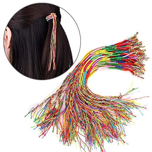 Allazone Bracelet Tressé Fait Main Coloré | Pour Femmes | Accessoire de Mode Accessoire de Soin de Soi | 120PCS | Bracel