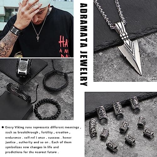 Bracelet Viking Marteau de Thor Adramata Collierpour Homme Recycled 100% Claim Standard
Collier Viking Marteau de Thor A