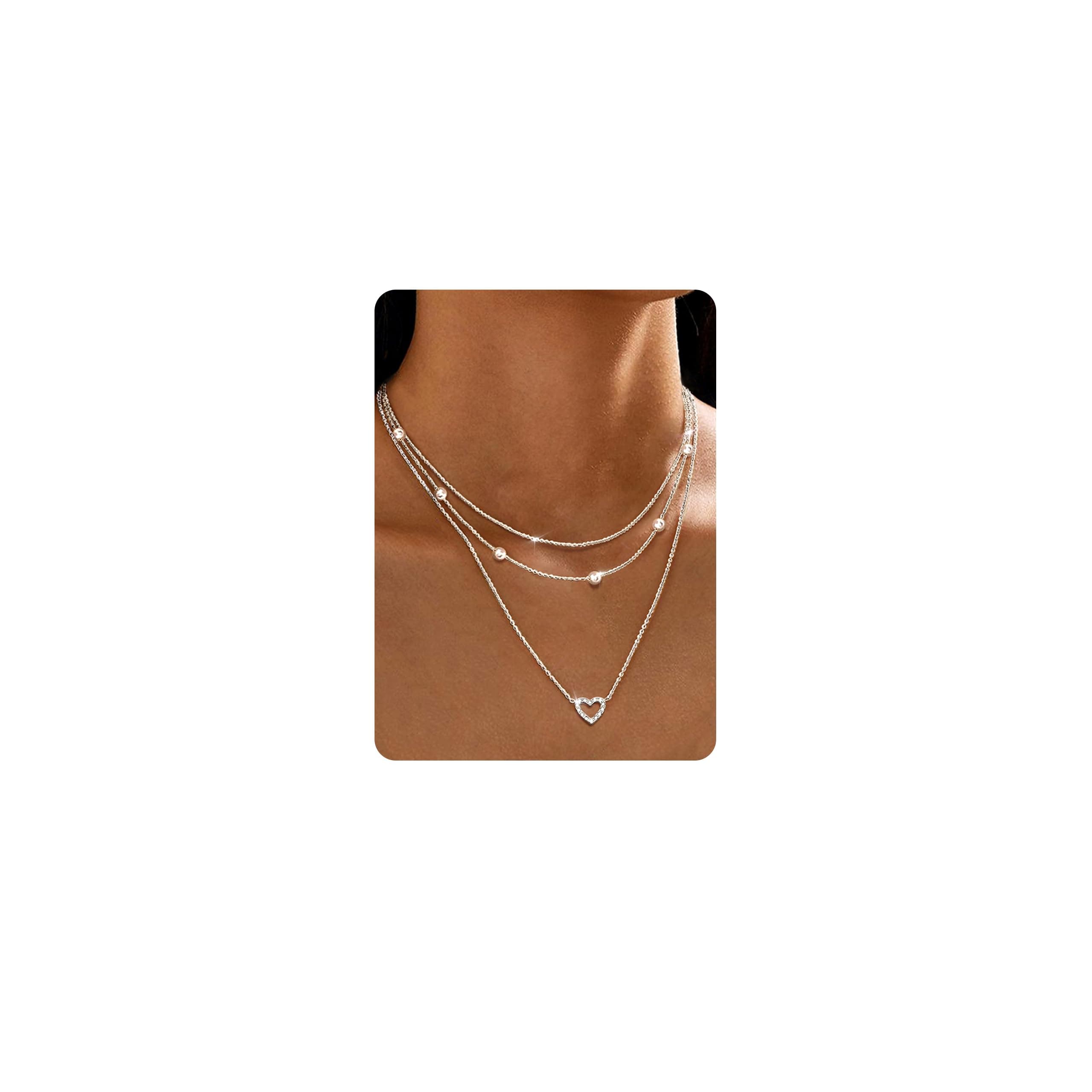 Adramata Collier Femmes Acier Inoxydable Réglable Coeur Pendentif Or Plaqué 14K Bijouxavec Boîte Éco-Conçue - Mode & Lux