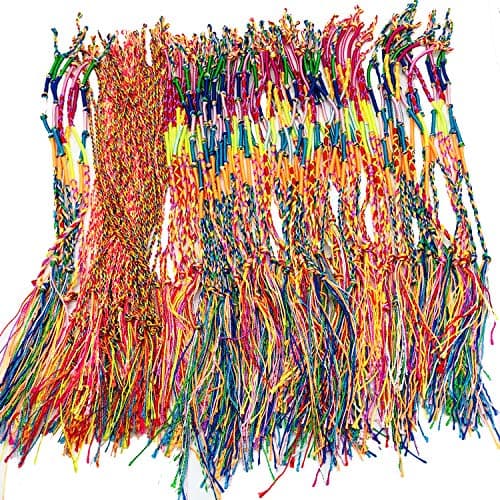 Allazone Bracelet Tressé Fait Main Coloré | Pour Femmes | Accessoire de Mode Accessoire de Soin de Soi | 120PCS | Bracel