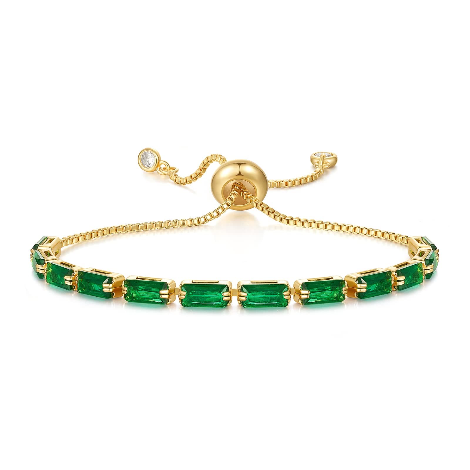 KissYan Bracelet en Or Galvanisé 14K Cubique Zirconia Femmes Accessoire Jouets Patron Classique Chic Événements Fête