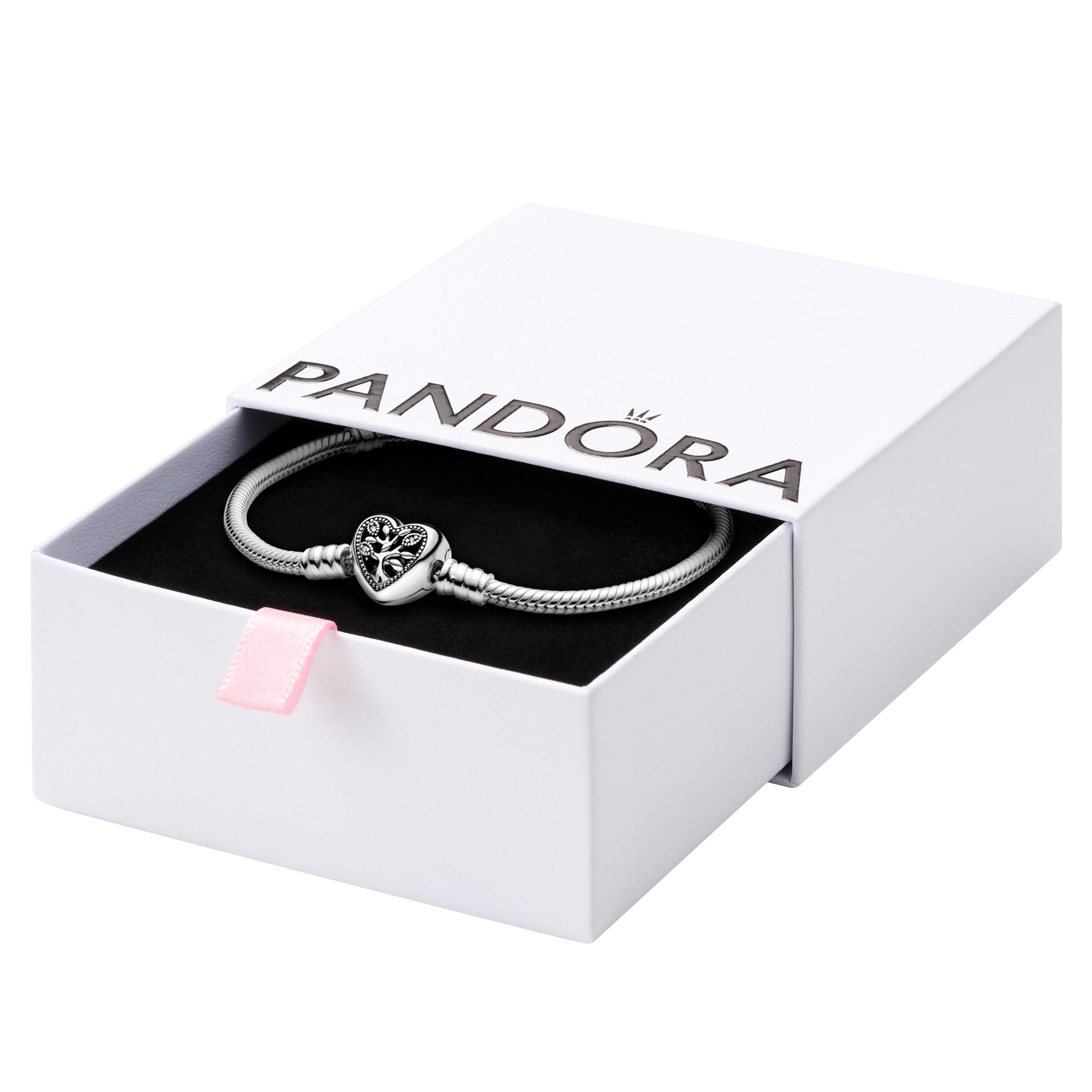 Bijou PANDORA|Collier de chaîne en forme de serpent avec charme de coeur de famille PANDORA
| Bijou PANDORA|Collier de