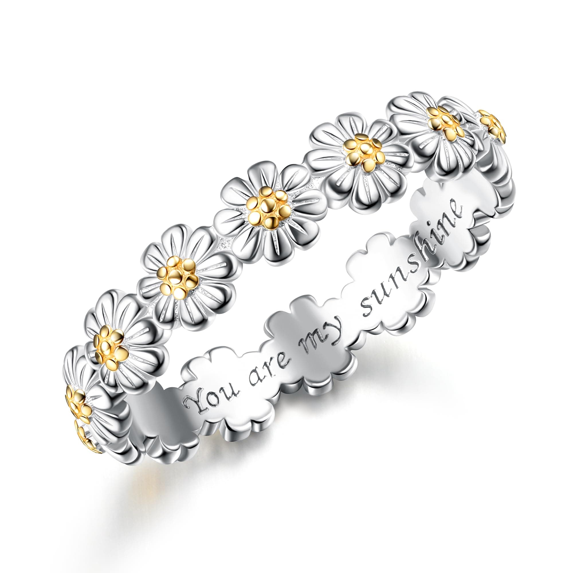 Adramata Bague Femme You Are My Sunshine Argent 925 Fantaisie Cadeaux Recycled Specifications