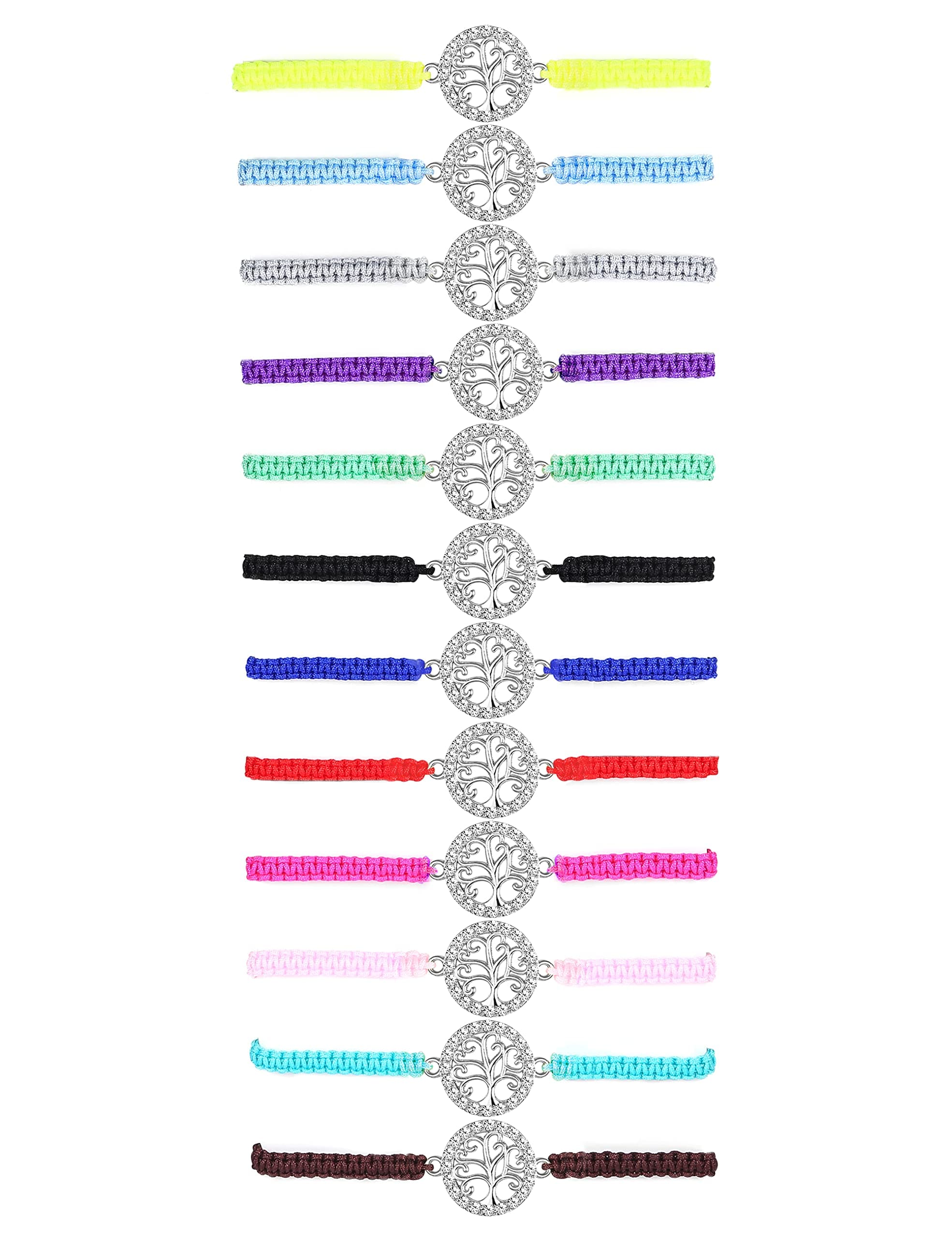 Adramata Infinity Arbre de Vie Bracelet d'Amitié Assorti pour Femmes - Réglable et Empilable | Maison Fait Main Recyclé
