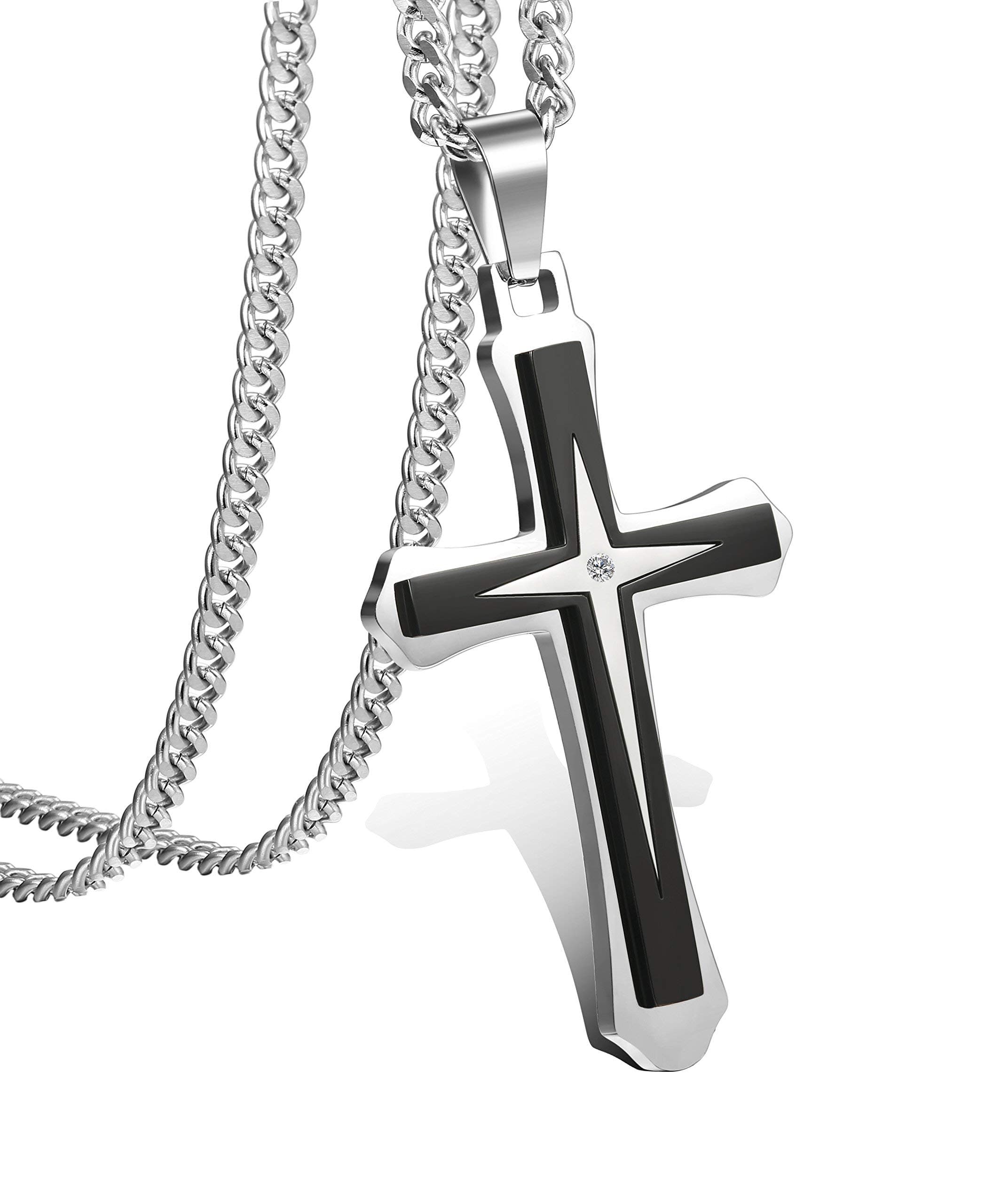 Collier en Acier Inoxydable Adramata pour Hommes 22-30 Pouces Gourmette Recycled