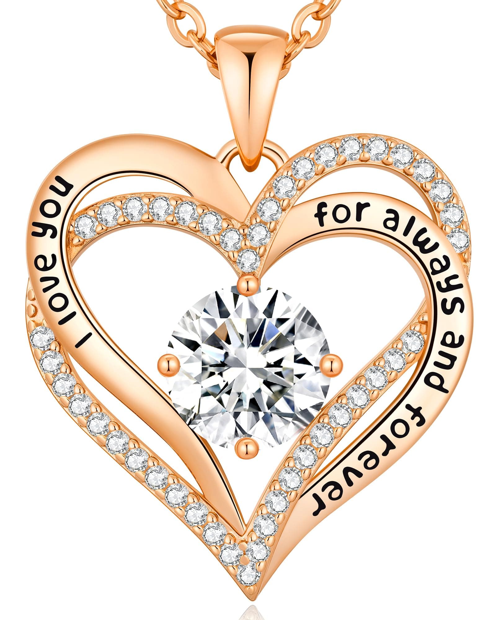 Collier Femme Coeur Pierre de Naissance, Bijoux Cadeau Fête des Mères Anniversaire Graduation Maman Noël Saint Valentin