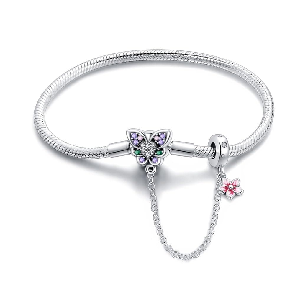 QIKAOLA S925 Bracelets en argent pour Pandora, destinés aux femmes - Étincelants et Durables, Motifs Décoratifs Élégants